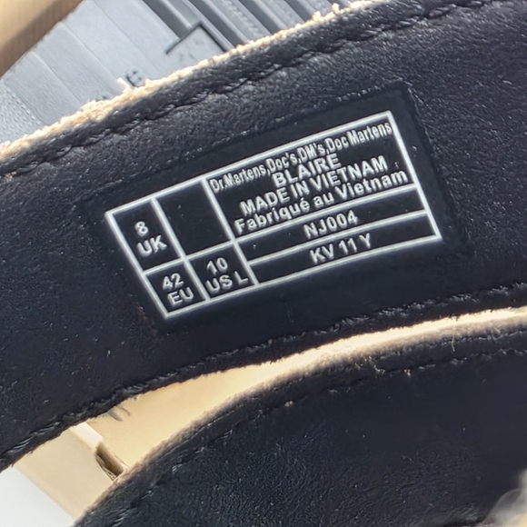 NEW Dr. Martens Women's Blair Tumbled Nubuck Leather Sandals - Picture 4 of 5